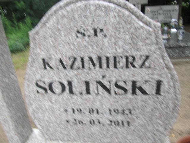 Kazimierz Soliński 1943 Przybiernów - Grobonet - Wyszukiwarka osób pochowanych