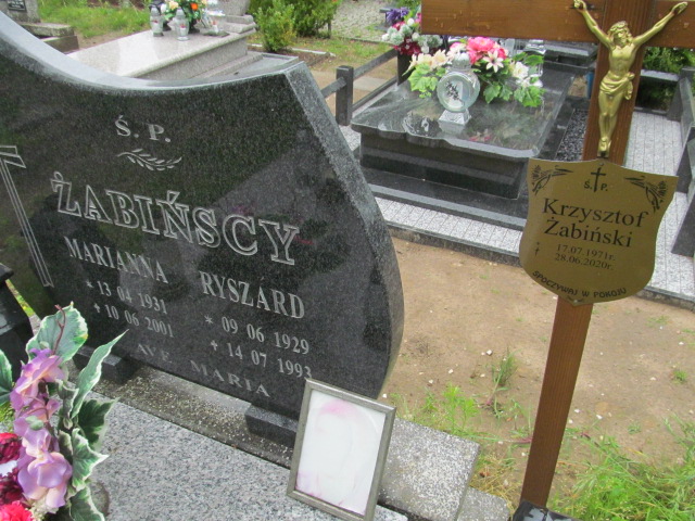 Ryszard Żabiński 1929 Przybiernów - Grobonet - Wyszukiwarka osób pochowanych