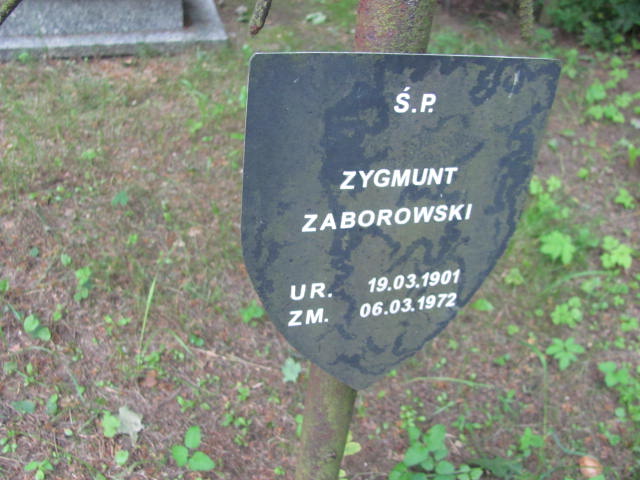 Zygmunt Zaborowski 1901 Przybiernów - Grobonet - Wyszukiwarka osób pochowanych