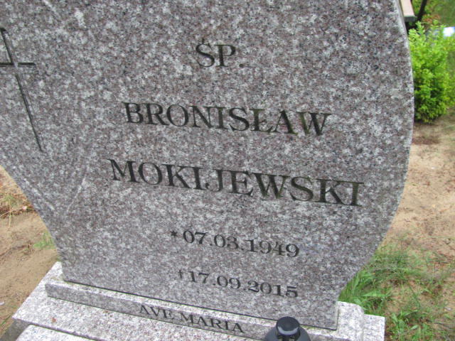 Bronisław Mokijewski 1949 Przybiernów - Grobonet - Wyszukiwarka osób pochowanych